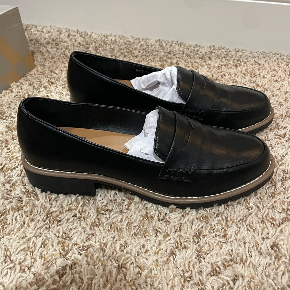 Dolce Vita Black Leather Loafers